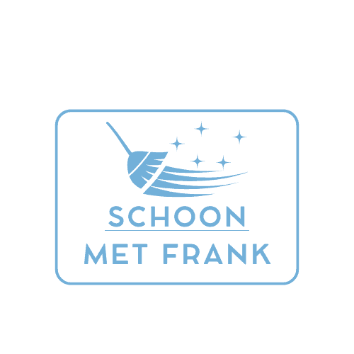 Schoon met Frank logo op verduisterde achtergrond.